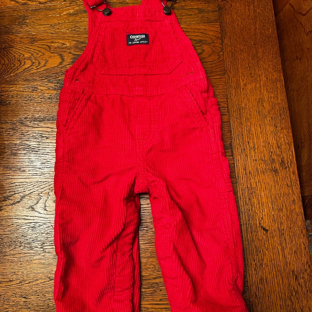 OshKosh B'gosh Kids Red Overalls